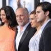 Emma Heming, Bruce Willis et sa fille Rumer Willis au côté de son boyfriend Jayson Blair lors de la première de G.I. Joe : Conspiration au TCL Chinese Theatre de Hollywood, Los Angeles, le 28 mars 2013.