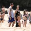 Heidi Klum toujours en vacances avec sa petite famille et son petit ami Martin Kirsten à Hawaii, le 28 mars 2013.