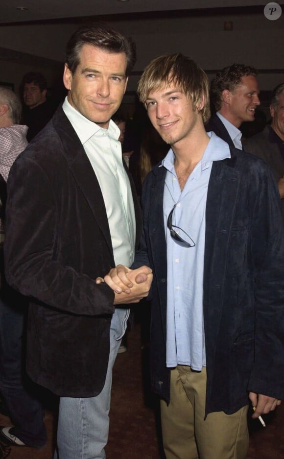 Pierce Brosnan et son fils Sean en 2002