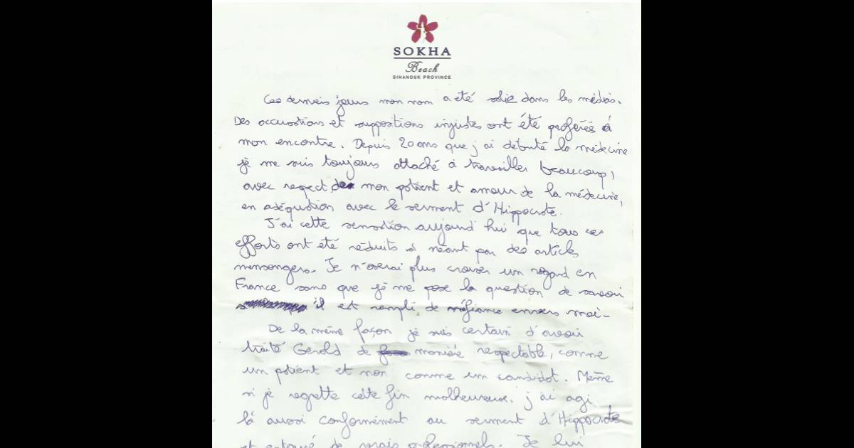 Lettre D Adieu Avant De Mourir