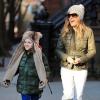 Sarah Jessica Parker emmène son fils James à l'école, à New York, le 13 mars 2013.