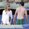 Patrick Dempsey et sa femme Jillian amoureux lors de vacances au Mexique, à los Cabos. Le 31 mars 2013