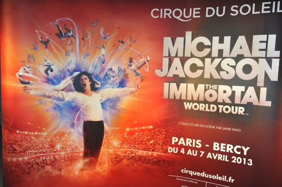 Affiche du spectacle Michael Jackson "The Immortal World Tour"