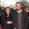 Richard Anconina et Cédric Kahn, sur le tapis rouge du Festival International du Film Policier à Beaune le 4 avril 2013.