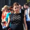 Coleen Rooney, enceinte, à la course hippique Grand National à Aintree près de Liverpool le 6 avril 2013.