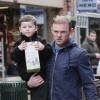 Wayne Rooney avec son fils Kai à Wilmslow, le 6 mars 2013.