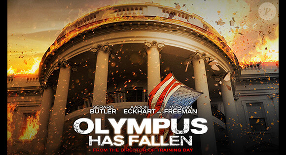 Affiche officielle du film La chute de la Maison Blanche.
