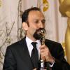 Asghar Farhadi et son Oscar du meilleur film étranger aux Oscars 2012.