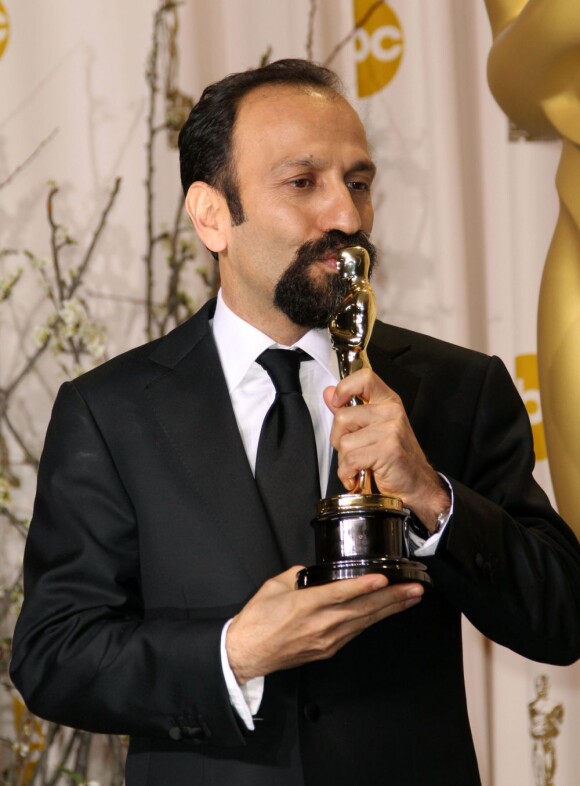 Asghar Farhadi et son Oscar du meilleur film étranger aux Oscars 2012.
