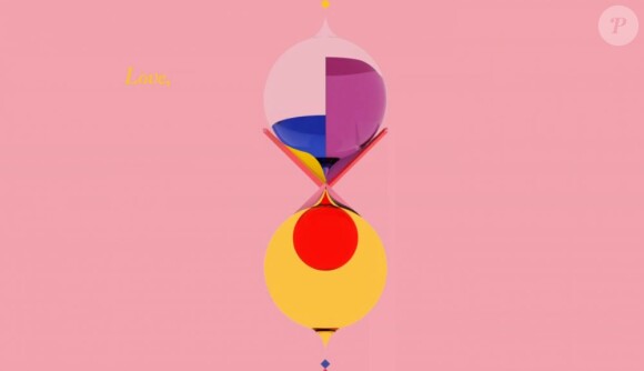 Le logo imaginé par les graphistes M/M s'anime dans la lyric vidéo de "Love Song" de Vanessa Paradis, mars 2013.