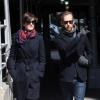 Anne Hathaway et Adam Shulman se promènent à New York le 26 mars 2013.