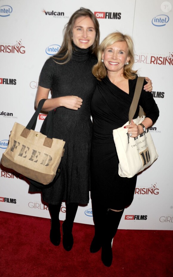 Lauren Bush et sa mère Sharon Bush à la soirée de lancement de la collection Kate Young For Target à New York, le 9 avril 2013.