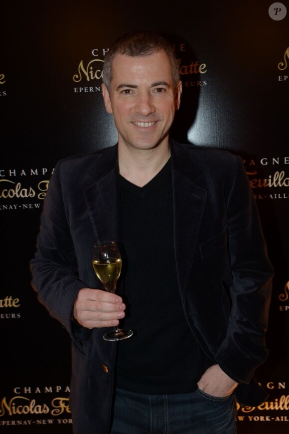 Bruno Putzulu à la soirée Nicolas Feuillatte, célèbre maison de champagne, aux Salons France Amériques à Paris, mercredi 10 avril 2013.