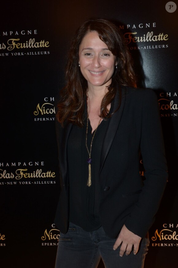 Daniela Lumbroso à la soirée Nicolas Feuillatte, célèbre maison de champagne, aux Salons France Amériques à Paris, mercredi 10 avril 2013.
