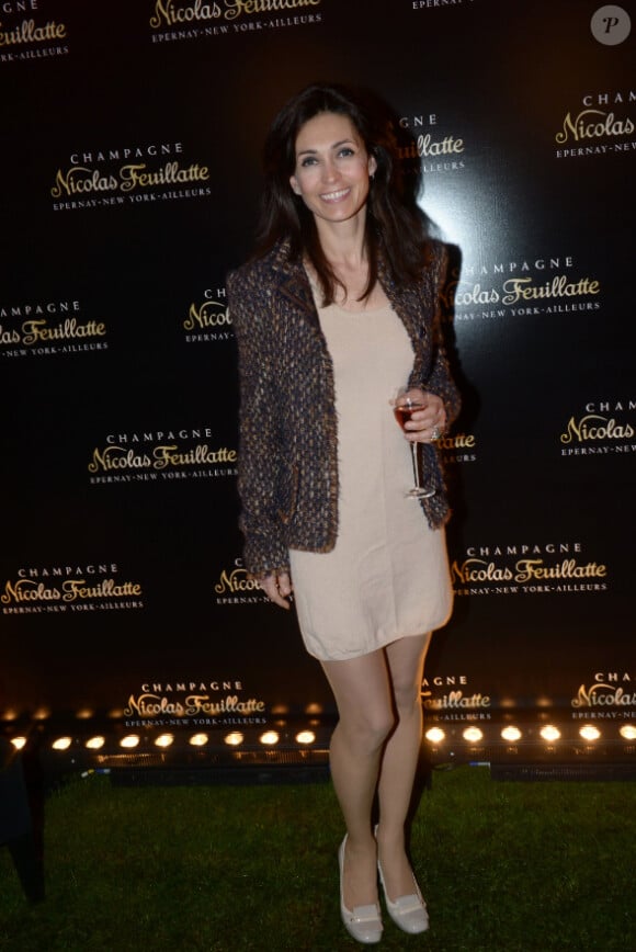 Adeline Blondieau à la soirée Nicolas Feuillatte, célèbre maison de champagne, aux Salons France Amériques à Paris, mercredi 10 avril 2013.