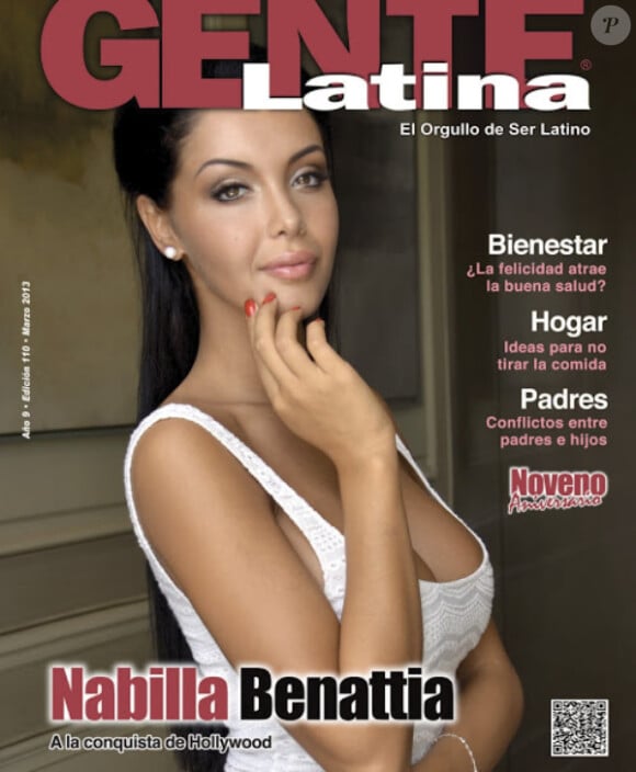 Nabilla en couverture de Gente Latina