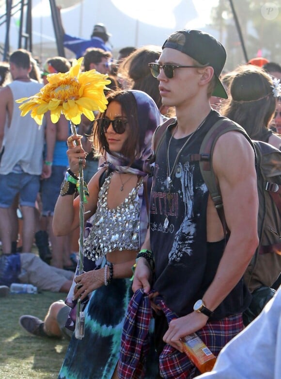 Vanessa Hudgens et Austin Butler au Festival de Coachella à Los Angeles, le 14 Avril 2013.