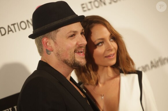Nicole Richie et Joel Madden à la soirée Elton John AIDS Foundation Academy Awards Viewing Party à Los Angeles, le 24 février 2013.