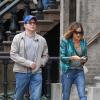 Sarah Jessica Parker et Matthew Broderick récupèrent leur fils James, revenu d'un voyage scolaire, à New York, le 19 avril 2013.