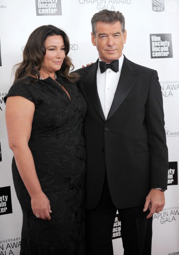 Pierce Brosnan et Keely lors du gala Chaplin Awards à New York le 22 avril 2013