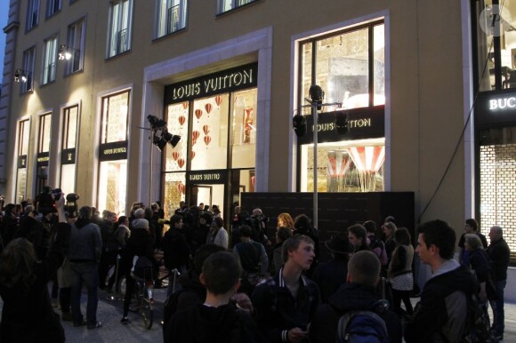 L'ouverture de la boutique "Louis Vuitton Maison" à Munich en Allemagne, le 23 avril 2013