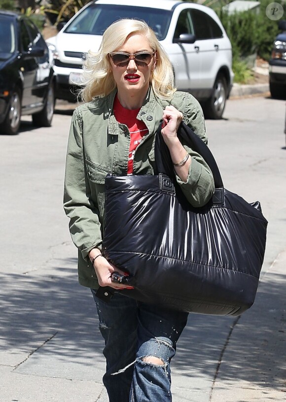 Gwen Stefani surprise dans le quartier de Silver Lake à Los Angeles, le 23 avril 2013.