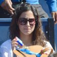Maria Francisca Perello dite Xisca lors de la victoire de son compagnon Rafael Nadal durant le tournoi de Barcelone le 24 avril 2013