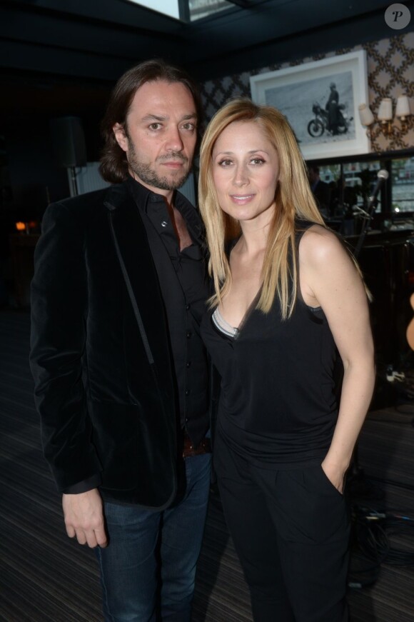 Lara Fabian et Stanislas lors de la dernière soirée Chabada au restaurant La Plage à Paris le jeudi 25 avril 2013