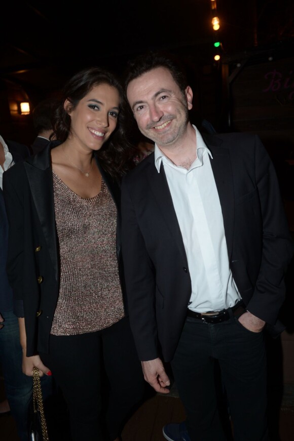 Laurie Cholewa et Gérald Dahan lors de la dernière soirée Chabada au restaurant La Plage à Paris le jeudi 25 avril 2013