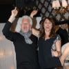 Gérard Lenorman et Daniela Lumbroso lors de la dernière soirée Chabada au restaurant La Plage à Paris le jeudi 25 avril 2013