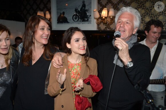 Daniela Lumbroso, Gérard Lenorman et Joyce Jonathan lors de la dernière soirée Chabada au restaurant La Plage à Paris le jeudi 25 avril 2013