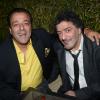 Chico des Gipsy King et Rachid Taha lors de la dernière soirée Chabada au restaurant La Plage à Paris le jeudi 25 avril 2013