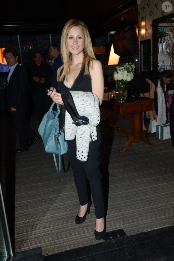 Lara Fabian lors de la dernière soirée Chabada au restaurant La Plage à Paris le jeudi 25 avril 2013