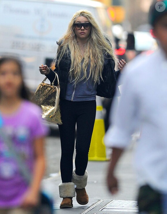 Amanda Bynes dans les rues de New York le 8 avril 2013.
