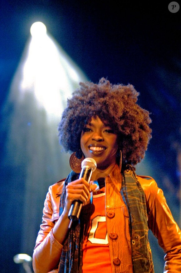 Lauryn Hill lors d'un concert en Belgique, le 10 juillet 2005.