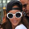 Rihanna surprise à New York, quelques heures avant son concert à Atlantic City. Le 26 avril 2013.