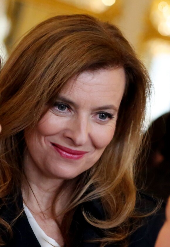 Valérie Trierweiler à Paris le 10 avril 2013 au ministere de la Culture