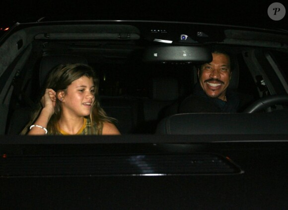 Lionel Richie et sa fille Sofia à West Hollywood le 16 novembre 2011. 