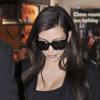 Kim Kardashian arrive à l'aéroport de Heathrow à Londres, en provenance de Paris. Le 1er mai 2013.