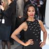 Zoe Saldana très élégante pour la première du film Star Trek Into Darkness à Londres, le 2 mai 2013.