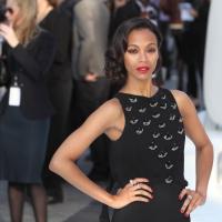 Zoe Saldana : Seule, elle ose l'élégance raffinée pour Star Trek Into Darkness