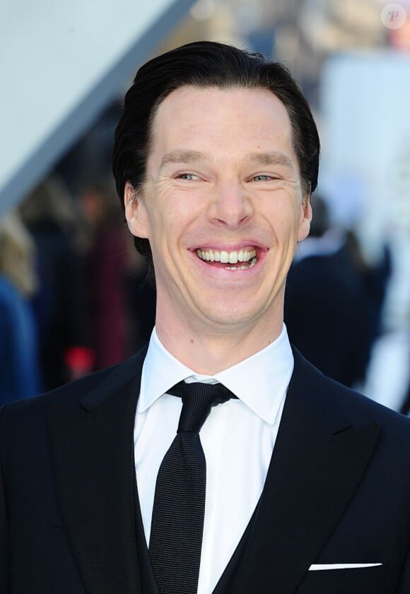 Benedict Cumberbatch tout sourire à la première du film Star Trek Into Darkness à Londres, le 2 mai 2013.