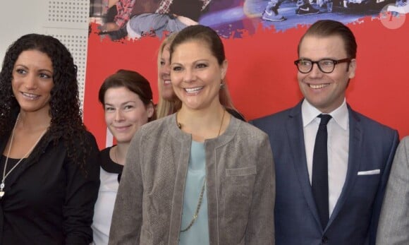 La princesse Victoria et le prince Daniel de Suède en visite dans le comté de Västra Götaland, à Göteborg, le 3 mai 2013.