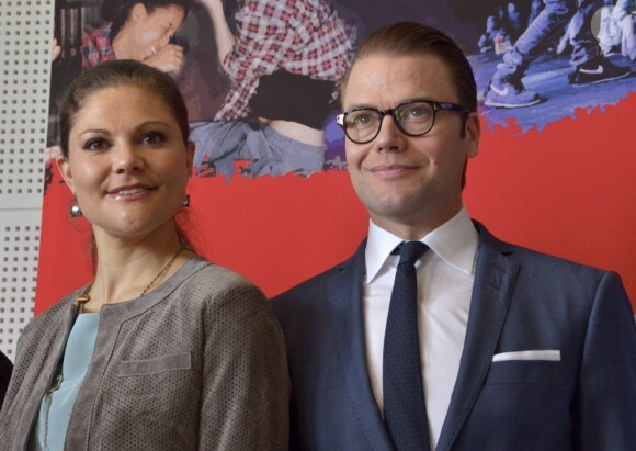 La princesse Victoria et le prince Daniel de Suède en visite dans le comté de Västra Götaland, à Göteborg, le 3 mai 2013.