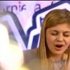 La jeune Louane, dans The Voice 2 sur TF1, le samedi 4 mai 2013.