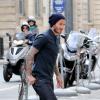 David Beckham et la belle Victoria Beckham font du shopping chez 'Bonpoint' et 'Comme des garçons' à Paris le 4 mai 2013.