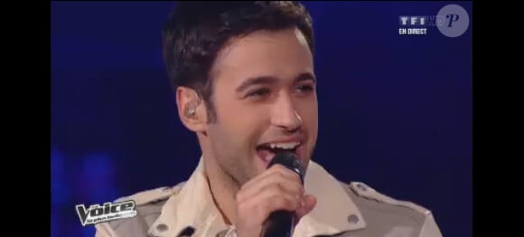 Anthony Touma dans The Voice 2, le samedi 4 mai 2013 sur TF1.