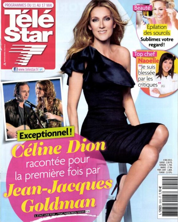 Céline Dion fait la couverture de Télé Star, en kiosques depuis le 6 mai 2013.
