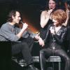 Céline Dion en concert à Cannes, en duo avec Jean-Jacques Goldman, le 23 janvier 1996.