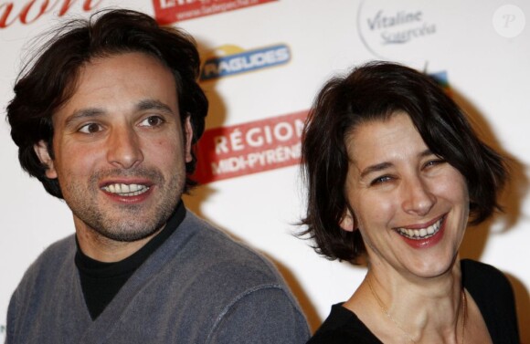 Isabelle Gelinas et Bruno Salomone de la série Fais pas ci, fais pas ça à Luchon le 4 fevrier 2009.